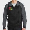 Sport Wick ® Varsity Fleece Full Zip Hooded Jacket Thumbnail