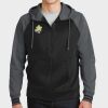 Sport Wick ® Varsity Fleece Full Zip Hooded Jacket Thumbnail