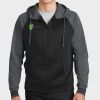 Sport Wick ® Varsity Fleece Full Zip Hooded Jacket Thumbnail