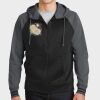 Sport Wick ® Varsity Fleece Full Zip Hooded Jacket Thumbnail