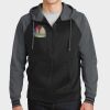 Sport Wick ® Varsity Fleece Full Zip Hooded Jacket Thumbnail