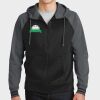 Sport Wick ® Varsity Fleece Full Zip Hooded Jacket Thumbnail