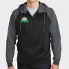 Sport Wick ® Varsity Fleece Full Zip Hooded Jacket Thumbnail