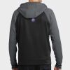 Sport Wick ® Varsity Fleece Full Zip Hooded Jacket Thumbnail