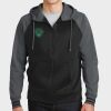 Sport Wick ® Varsity Fleece Full Zip Hooded Jacket Thumbnail