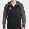 Sport Wick ® Varsity Fleece Full Zip Hooded Jacket Thumbnail