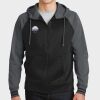 Sport Wick ® Varsity Fleece Full Zip Hooded Jacket Thumbnail