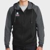 Sport Wick ® Varsity Fleece Full Zip Hooded Jacket Thumbnail