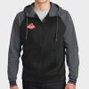 Sport Wick ® Varsity Fleece Full Zip Hooded Jacket Thumbnail