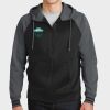 Sport Wick ® Varsity Fleece Full Zip Hooded Jacket Thumbnail