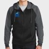Sport Wick ® Varsity Fleece Full Zip Hooded Jacket Thumbnail