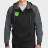 Sport Wick ® Varsity Fleece Full Zip Hooded Jacket Thumbnail