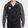 Sport Wick ® Varsity Fleece Full Zip Hooded Jacket Thumbnail