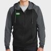 Sport Wick ® Varsity Fleece Full Zip Hooded Jacket Thumbnail