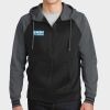 Sport Wick ® Varsity Fleece Full Zip Hooded Jacket Thumbnail