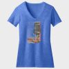 Women's Perfect Blend ® CVC V Neck Tee Thumbnail